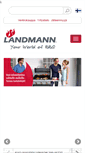 Mobile Screenshot of landmann.fi